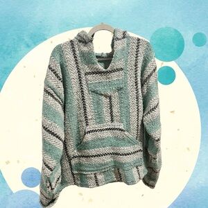 Baja Joe Surfer Hoodie Pastel Mint medium unisex -100% recycled material